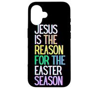Jesús es la razón de la Temporada Feliz resurrección Amor Carcasa para iPhone 16