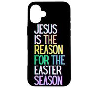 Jesús es la razón de la Temporada Feliz resurrección Amor Carcasa para iPhone 16 Plus