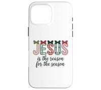 Jesús es la razón de la Temporada Navidad Arcos de Navidad Carcasa para iPhone 16 Pro MAX