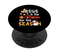 Jesús es la razón de la Temporada Navidad Navidad PopSockets PopGrip Adhesivo