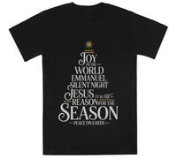 Jesús Es La Razón Kids Black tee Camiseta De Manga Corta para Niños Kids Black tee Children Short Sleeve T-Shirt