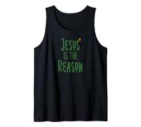 Jesús es la razón por la Que la Temporada de Navidad Cristiana Star Meme Camiseta sin Mangas
