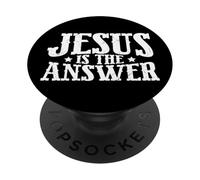 Jesús es la respuesta Declaración de fe PopSockets PopGrip Adhesivo