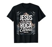Jesús es la Roca eterna - Isaías 26:4 Español Cristiano Camiseta