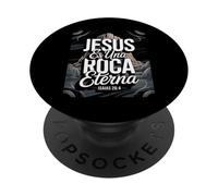 Jesús es la Roca eterna - Isaías 26:4 Español Cristiano PopSockets PopGrip Adhesivo