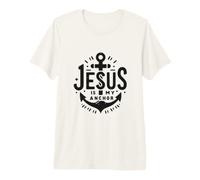 Jesús es mi Ancla basado en la fe Inspirador Camiseta Premium