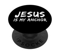 Jesús es mi Ancla fe Cristiana Dios Creyente Religioso PopSockets PopGrip Adhesivo