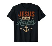 Jesús es mi Ancla - Vintage Christian Faith Religious Camiseta