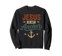 Jesús es mi Ancla - Vintage Christian Faith Religious Sudadera