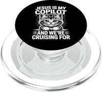 Jesús es mi copiloto Estamos navegando por Gatitos PopSockets PopGrip para MagSafe