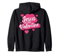 Jesús es mi corazón de San Valentín, el Día de San Valentín Sudadera con Capucha