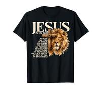 Jesús es mi Dios León de Judá Biblia de adoración de fe Cristiana Camiseta