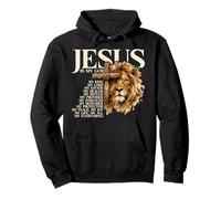 Jesús es mi Dios León de Judá Biblia de adoración de fe Cristiana Sudadera con Capucha