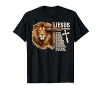 Jesús es mi Dios León de Judá Verso Bíblico Cristiano Religión Camiseta