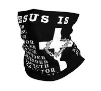 Jesús Es Mi Dios, Mi Rey, Mi Señor, Mi Salvador Blanca Mujer Hombre Snood Elástica Calentador De Cuello Protección UV Tubular Pañuelo para Aire Libre Deportes Yoga Correr