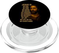 Jesús es mi Dios, Mi Rey, Mi Señor, Mi Salvador, Mi Refugio PopSockets PopGrip para MagSafe