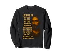 Jesús es mi Dios, Mi Rey, Mi Señor, Mi Salvador, Mi Refugio Sudadera
