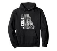 Jesús es mi Dios Mi Rey Mi Señor Mi Salvador Mi Todo Sudadera con Capucha