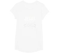 Jesús Es Mi Homeboy Hombres Cristianos Fe Puño Bump Camiseta, Niñas, Blanco, L