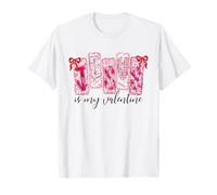 Jesús es mi Lazo de Corazones de fe Cristiana de San Valentín Camiseta