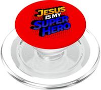 Jesús es mi Libro de cómics de superhéroes Christian PopSockets PopGrip para MagSafe