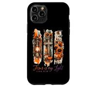 Jesús es mi luz Juan 8:12 Cruz Calabaza Carcasa para iPhone 11 Pro