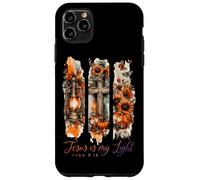 Jesús es mi luz Juan 8:12 Cruz Calabaza Carcasa para iPhone 11 Pro MAX
