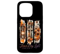 Jesús es mi luz Juan 8:12 Cruz Calabaza Carcasa para iPhone 15 Pro