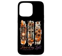 Jesús es mi luz Juan 8:12 Cruz Calabaza Carcasa para iPhone 15 Pro MAX