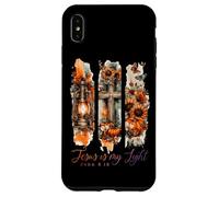 Jesús es mi luz Juan 8:12 Cruz Calabaza Carcasa para iPhone XS MAX