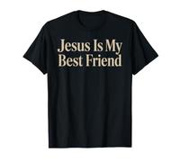 Jesús es mi Mejor Amigo Fe Cristiana Adoración Religiosa Camiseta