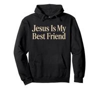 Jesús es mi Mejor Amigo Fe Cristiana Adoración Religiosa Sudadera con Capucha