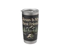 Jesús es mi mejor amigo Fe cristiana Adoración religiosa Vaso térmico de acero inoxidable de doble pared