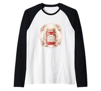 Jesús es mi Mermelada de Fresa Escritura Cristiana Fe Camiseta Manga Raglan