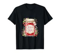 Jesús es mi Mermelada Fresa Fe Cristiana Adoración a Dios Camiseta gráfica económica