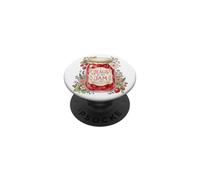 Jesús es mi Mermelada Fresa Fe Cristiana Adoración a Dios PopSockets PopGrip Adhesivo