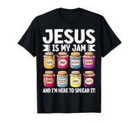 Jesús es mi Mermelada y Estoy aquí para difundirla Divertido Juego de Palabras Faith Camiseta