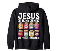 Jesús es mi Mermelada y Estoy aquí para difundirla Divertido Juego de Palabras Faith Sudadera con Capucha