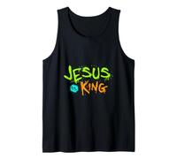 Jesús es mi Rey - Biblia Historia Real Jesús Feliz Camiseta sin Mangas