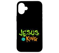 Jesús es mi Rey - Biblia Historia Real Jesús Feliz Carcasa para iPhone 16 Plus