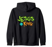 Jesús es mi Rey - Biblia Historia Real Jesús Feliz Sudadera con Capucha