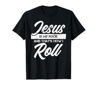 Jesús Es Mi Roca Así Soy Fe Estilo Cristiano Camiseta