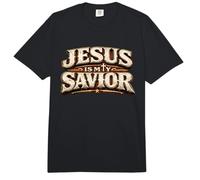 Jesús es mi Salvador Cruz de fe Cristiana Regalo del Comfort Colors Adult Heavyweight T-Shirt