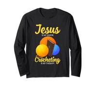 Jesús es mi Salvador Terapia de Ganchillo Divertido Ganchillo Manga Larga