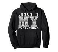 Jesús Es Mi Salvador Todo Palabra Cristiana Adoración Fe Sudadera con Capucha