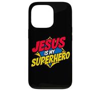 Jesús es mi superhéroe, Dios Cristiano, cómic religioso, niño Carcasa para iPhone 13 Pro