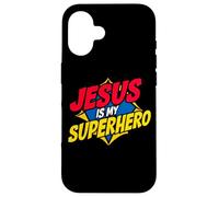 Jesús es mi superhéroe, Dios Cristiano, cómic religioso, niño Carcasa para iPhone 16