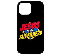 Jesús es mi superhéroe, Dios Cristiano, cómic religioso, niño Carcasa para iPhone 16 Pro MAX