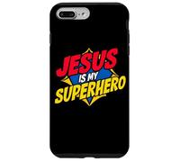 Jesús es mi superhéroe, Dios Cristiano, cómic religioso, niño Carcasa para iPhone 7 Plus/8 Plus