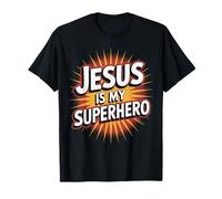 Jesús es mi superhéroe Divertido Regalo de adoración Cristiana para predicadores Camiseta